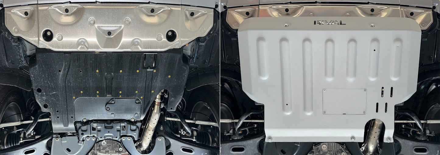 RIVAL Aluminum Engine Skid Plate 2022-2024 Subaru Forester Wilderness | 2018-2025 Subaru Crosstrek including Wilderness