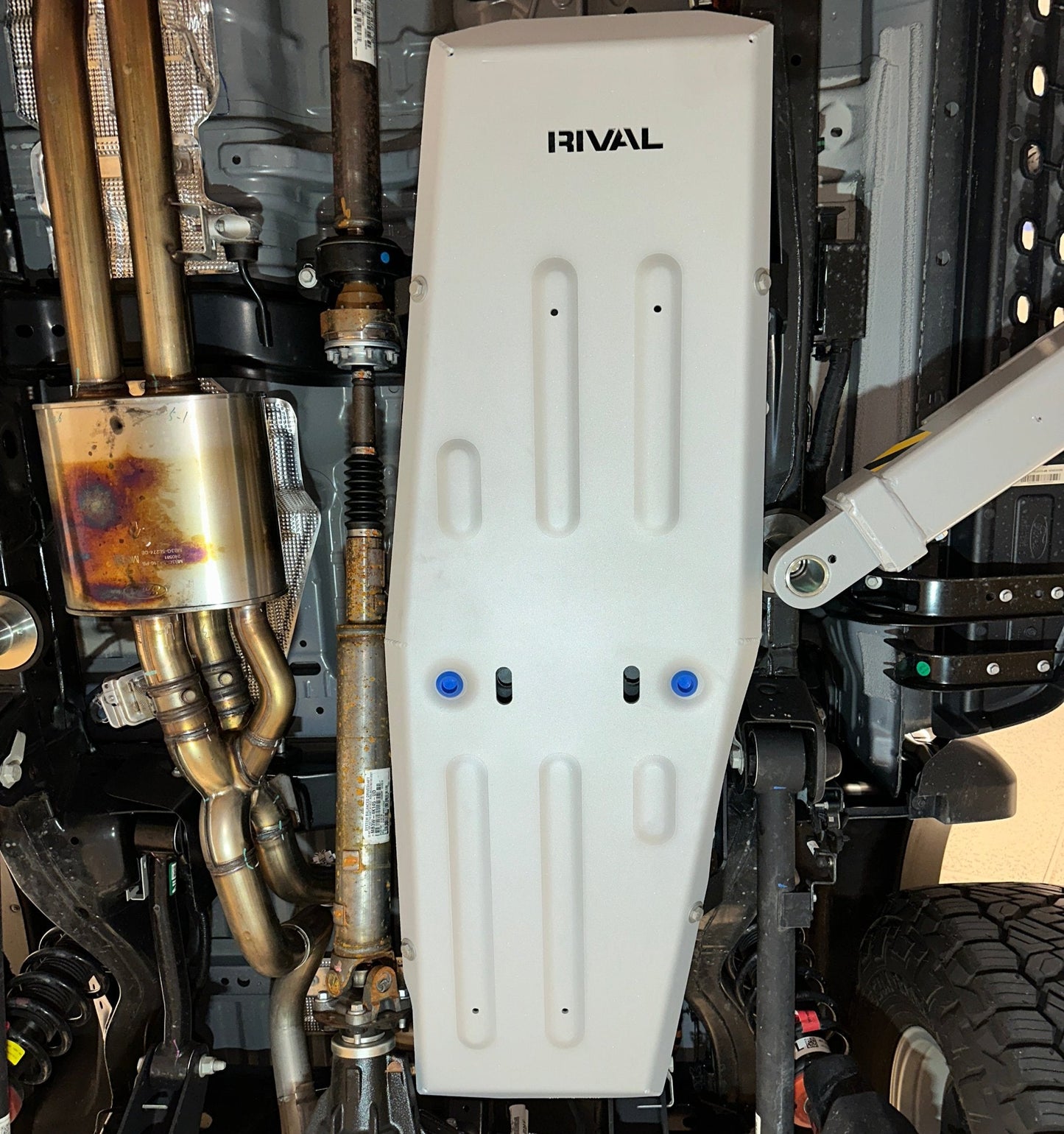 RIVAL Aluminum Gas Tank Skid Plate 2024-2025 Ford Ranger Raptor