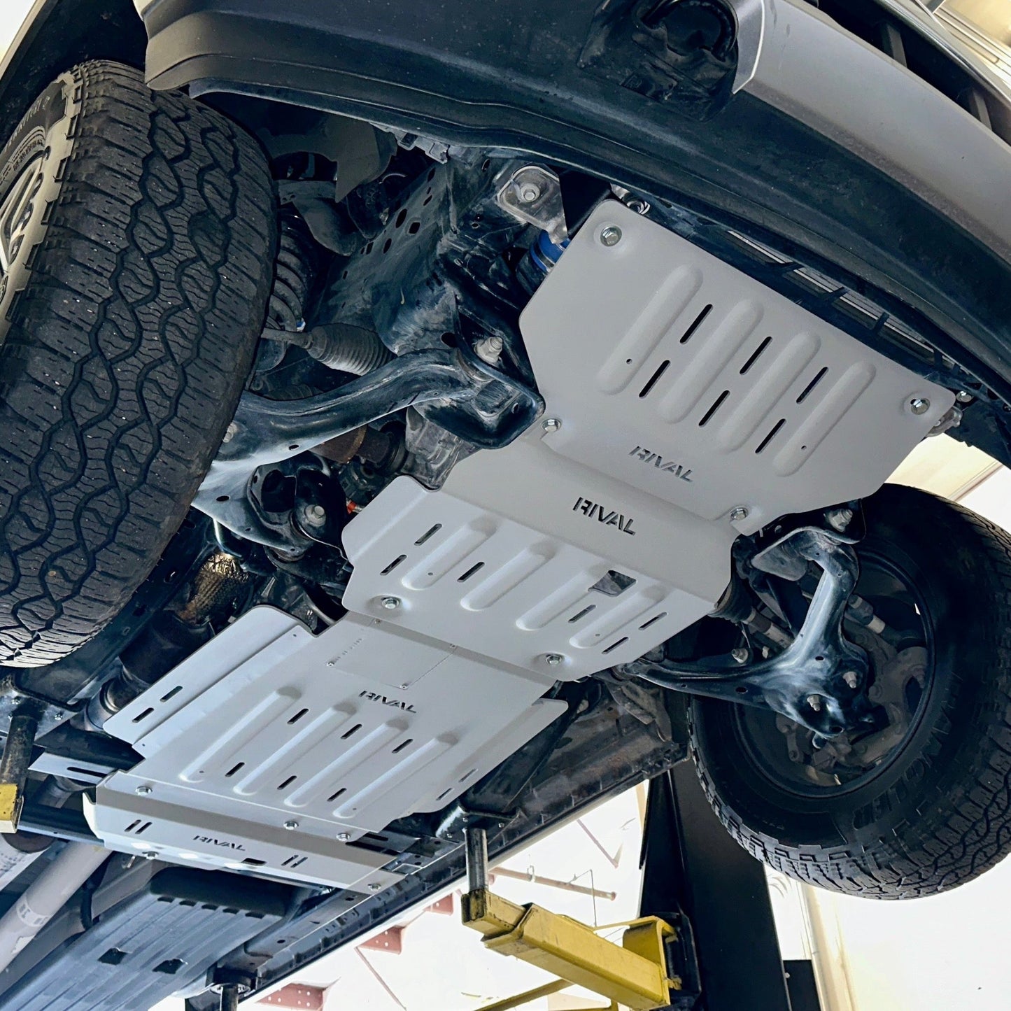 Full Set RIVAL Aluminum Skid Plates 2015-2025 Ford F-150 EcoBoost V8 except 2.7 and except PowerBoost.