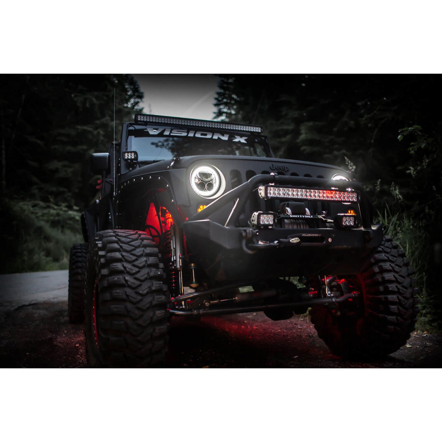 7" VX Series LED Headlight Kit - Chrome | Amber Halo