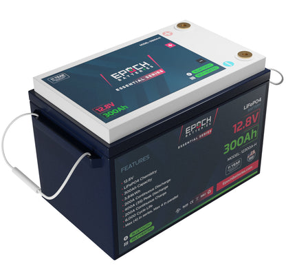 12V 300Ah | Heated & Bluetooth | LiFePO4 Battery - Epoch Essentials