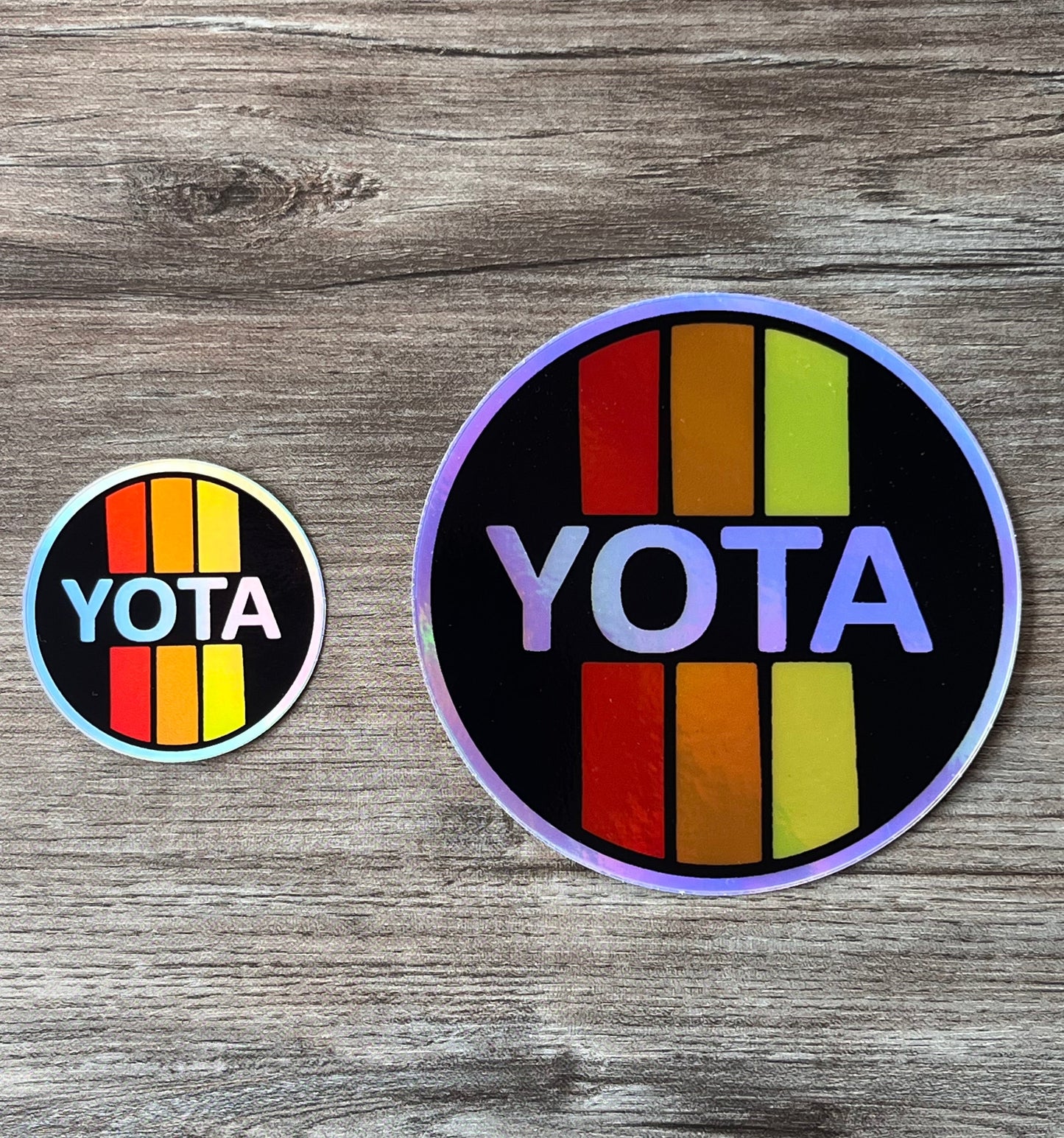 Toyota 3 Stripe Decal Bumper Sticker Regular Holographic