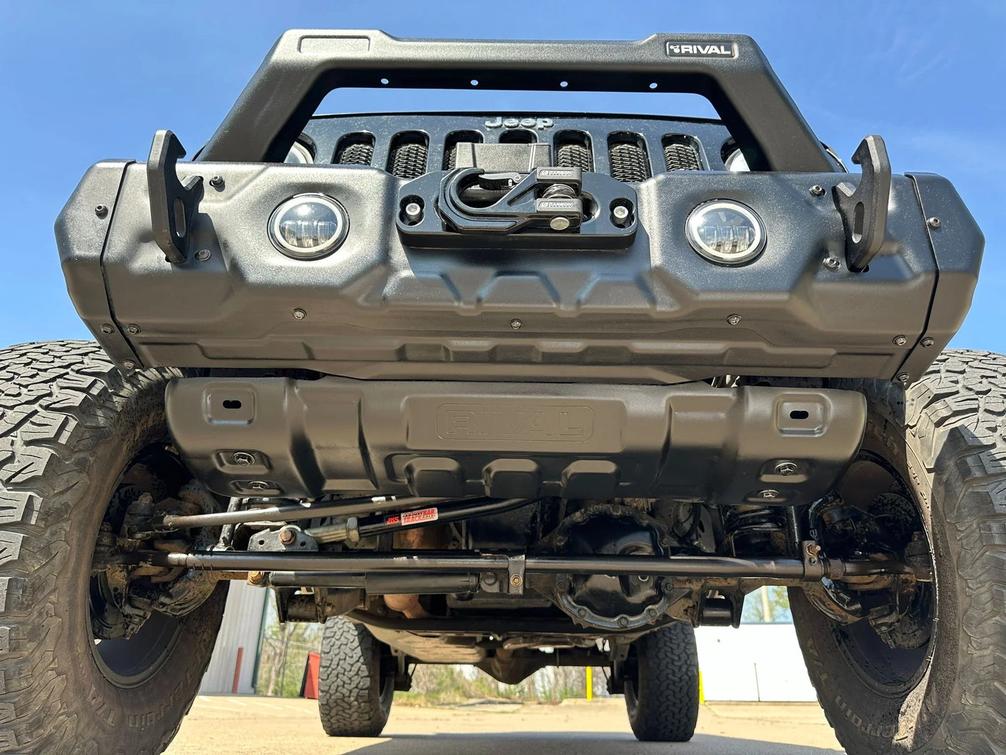 RIVAL Lower Skid Plate 2018-2025 Jeep Wrangler JL | 2007-2018 Jeep Wrangler JK | 2020-2025 Jeep Gladiator Except Mojave