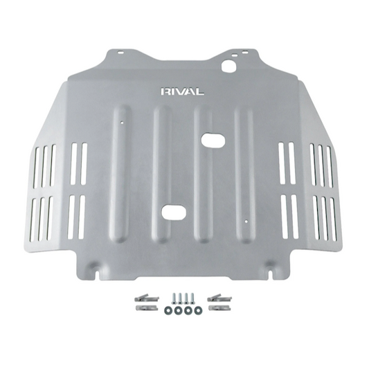 RIVAL Aluminum Transmission Catalytic Converter Skid Plate Toyota Tundra CrewMax V6 2021-2025