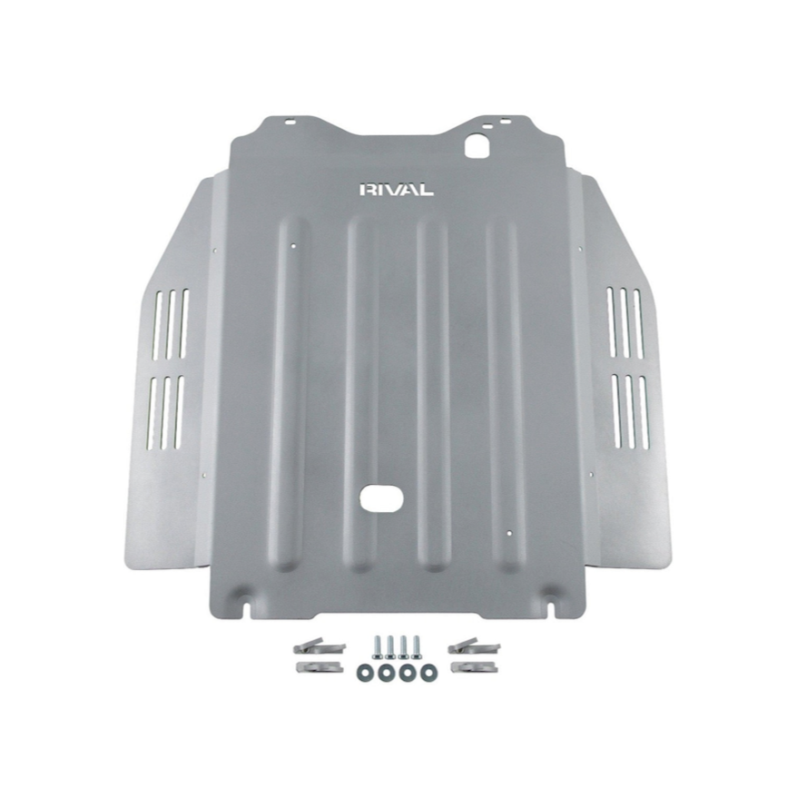 RIVAL Aluminum Transmission Catalytic Converter Skid Plate 2021-2025 Toyota Tundra CrewMax HYBRID | 2022-2025 Toyota Sequoia