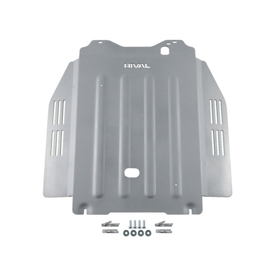 RIVAL Aluminum Transmission Catalytic Converter Skid Plate 2021-2025 Toyota Tundra CrewMax HYBRID | 2022-2025 Toyota Sequoia