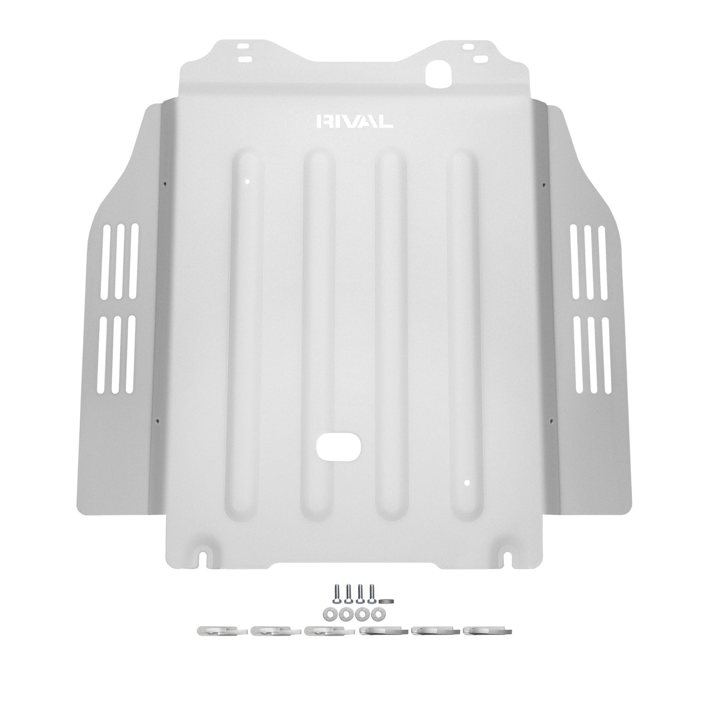 RIVAL Aluminum Transmission Catalytic Converter Skid Plate 2024-2025 Toyota Tacoma 4Gen Hybrid Compatible With TRD* | 2024-2025 Toyota Land Cruiser Hybrid | 2025 Toyota 4Runner 6Gen Hybrid