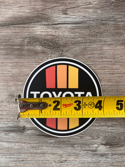 Toyota 3 Stripe Decal Bumper Sticker Regular Holographic