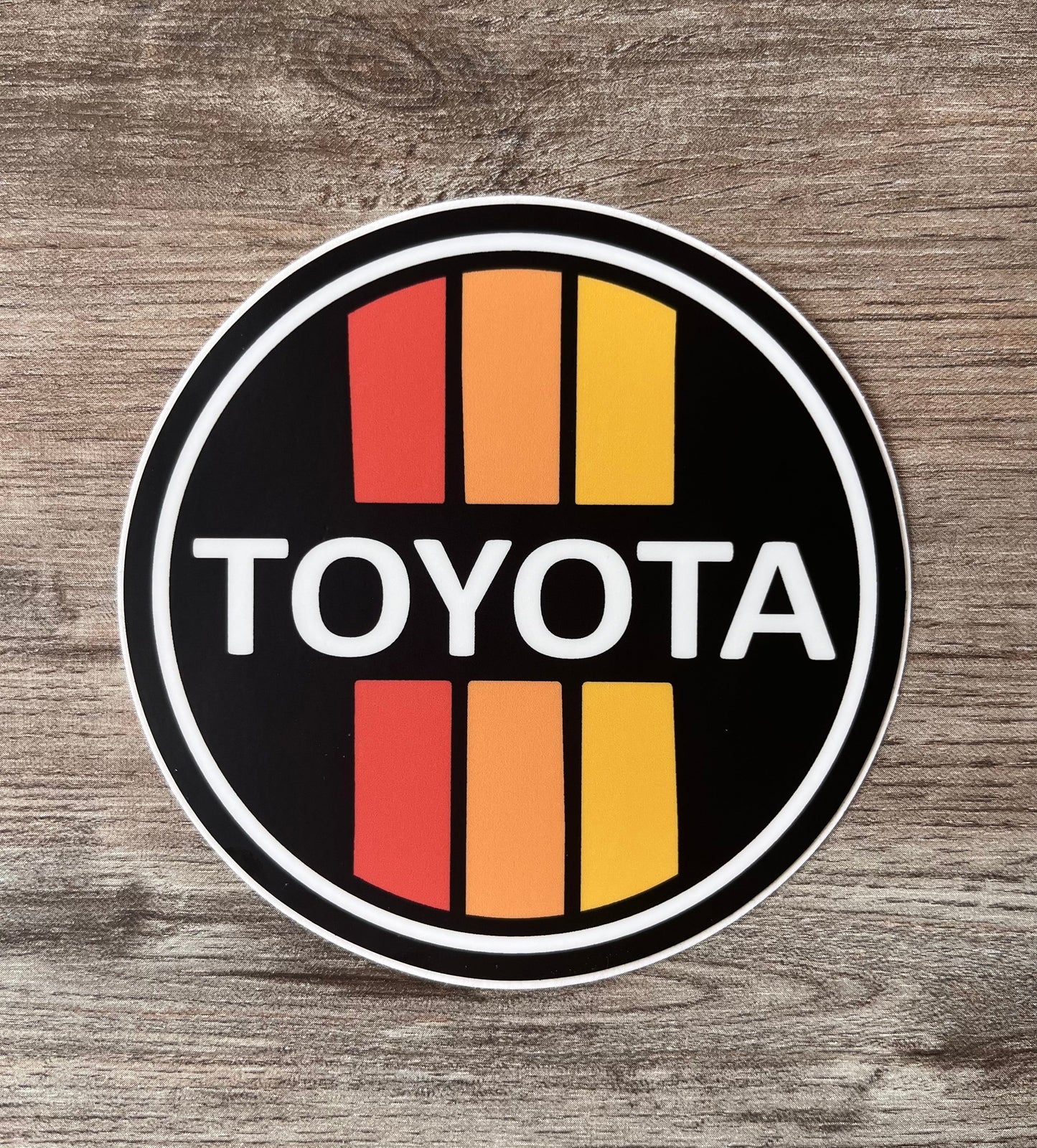 Toyota 3 Stripe Decal Bumper Sticker Regular Holographic
