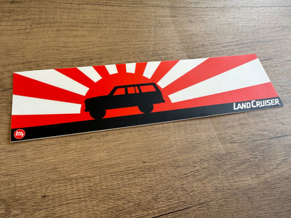 Land Cruiser 60 Series Toyota Rising Sun Bumper Sticker Decal