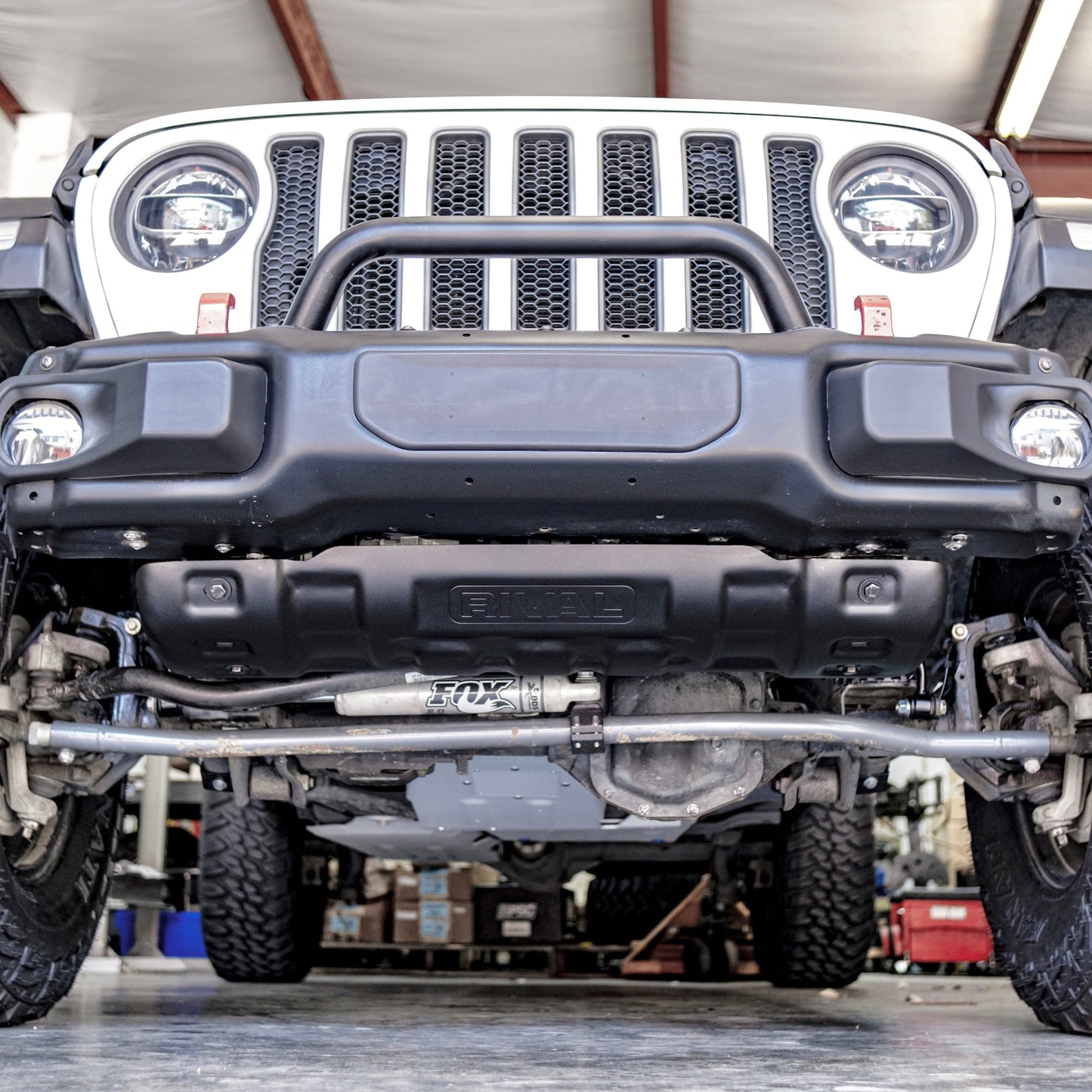 RIVAL Lower Skid Plate 2018-2025 Jeep Wrangler JL | 2007-2018 Jeep Wrangler JK | 2020-2025 Jeep Gladiator Except Mojave