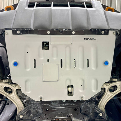RIVAL Aluminum Engine Skid Plate 2023-2024 Ford Maverick Tremor | 2021-2022 Ford Bronco Sport With Metal Oil Pan | 2021-2025 Ford Bronco Sport Badlands