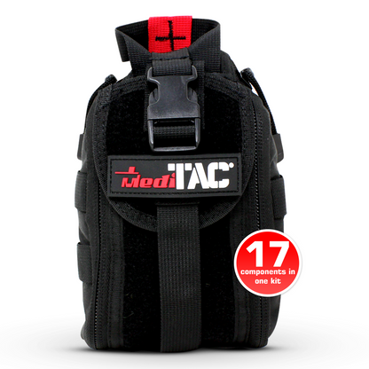 Premium Tactical IFAK Kit w Rip-Away Velcro, SOF Tourniquet & CELOX
