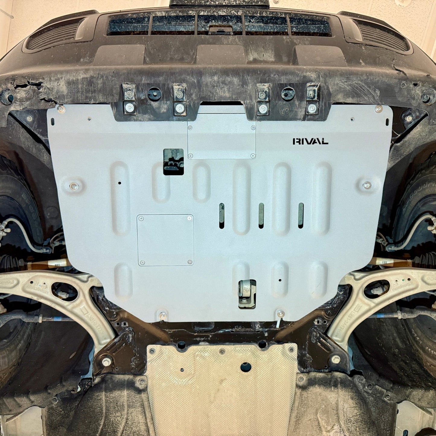 RIVAL Aluminum Engine Skid Plate 2025 Ford Maverick Tremor | 2022-2025 Ford Bronco Sport with polymer oil pan
