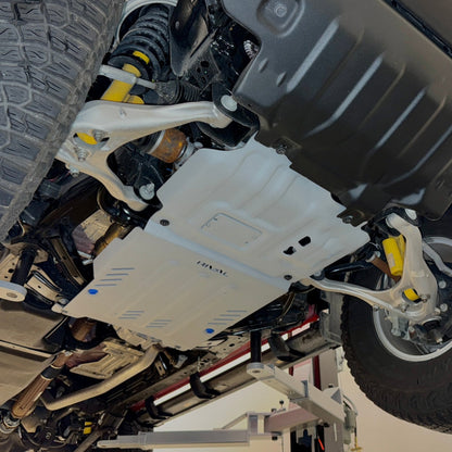 RIVAL Aluminum Engine Skid Plate 2024-2025 Ford Ranger including Raptor | 2021-2025 Ford Bronco 2Door 4Door