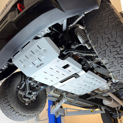 RIVAL Aluminum Transmission Catalytic Converter Skid Plate Chevrolet Tahoe Silverado GMC Sierra Yukon Cadillac Escalade