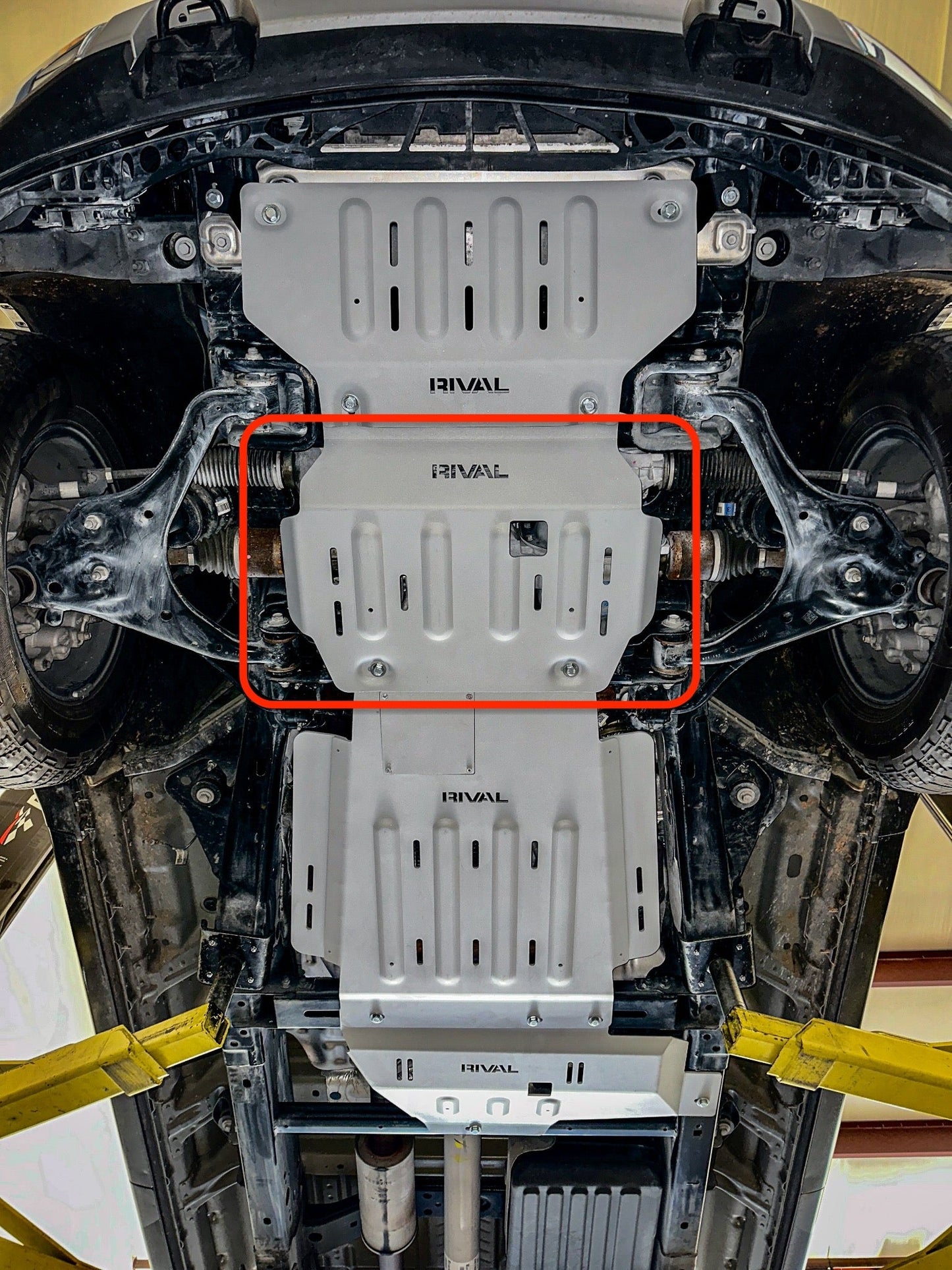 RIVAL Aluminum Engine Skid Plate 2015-2025 Ford F-150 EcoBoost 2015-2025 Ford F-150 PowerBoost 2015-2025 Ford F-150 V8 (including Tremor) (except 2.7)