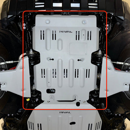 RIVAL Aluminum Engine Skid Plate 2024-2025 Toyota Tacoma 4Gen | 2024-2025 Toyota Land Cruiser | 2025 Toyota 4Runner 6Gen