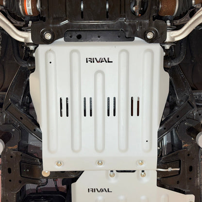 RIVAL Aluminum Transmission Skid Plate 2021-2025 Ford Bronco 2Door | 2024-2025 Ford Ranger FX4