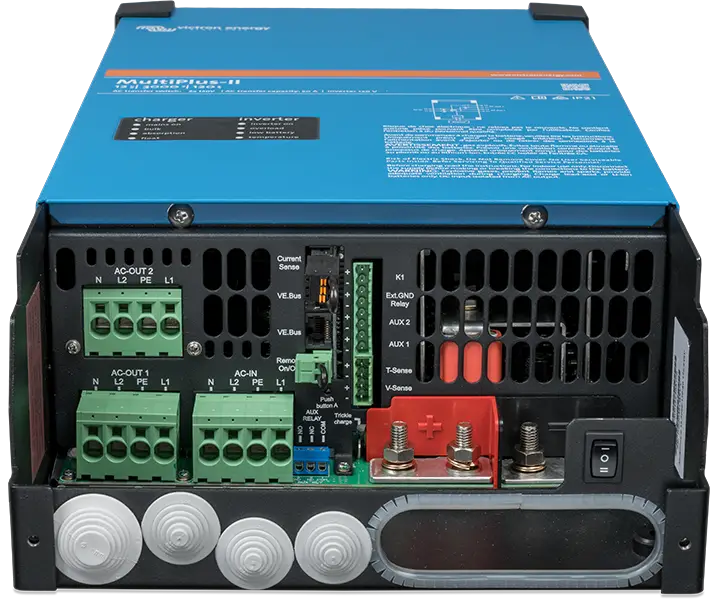 Victron MultiPlus-II Inverter/Charger 12VDC - 3000VA - 120VAC (2x120 or 120/240 Split) - 50A Charge & Switch UL Approved [PMP122305100]