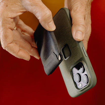 Mobile Wallet | Stand Wallet | Charcoal | Fabric