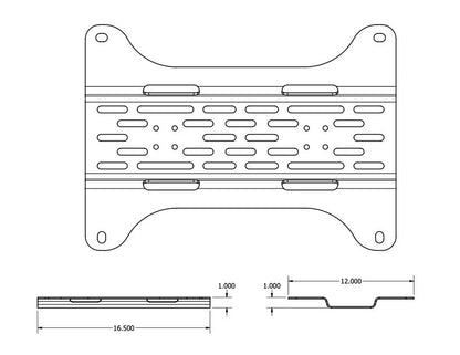 Overland Kitted Universal Mounting Plate for MAXTRAX® Mini