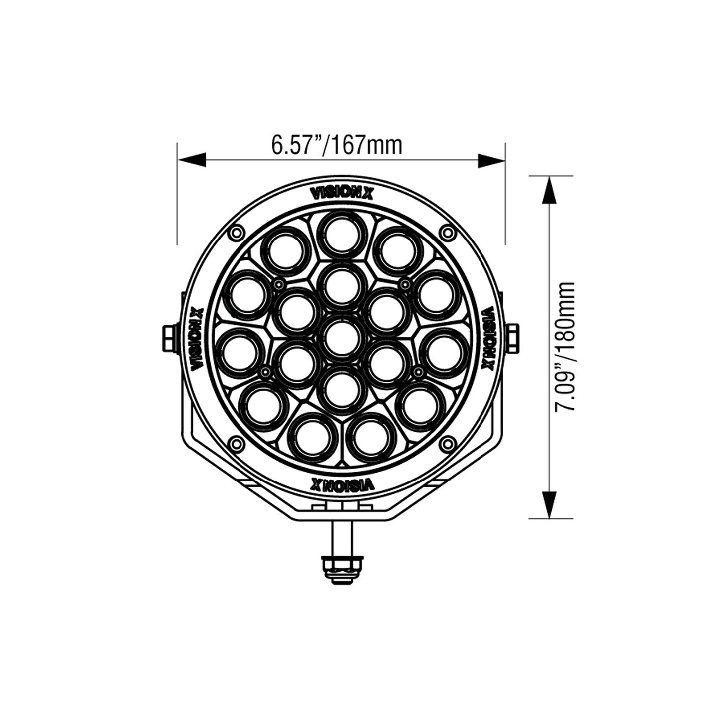 6.7" CG2 Multi LED Light Cannon Kit