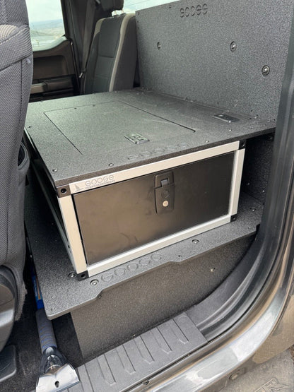Ford - F250-F550 - 2017-Present - 4th-5th Gen - Super Cab - without the center mounted B&O Subwoofer - Explore Series - Single Drawer Module - With Fitted Top Plate