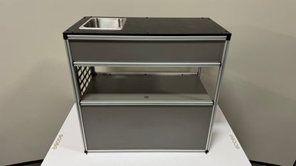 Goose Gear Camper System - Midsize Truck 6Ft Bed - Passenger Side Front Sink and Storage Utility Module