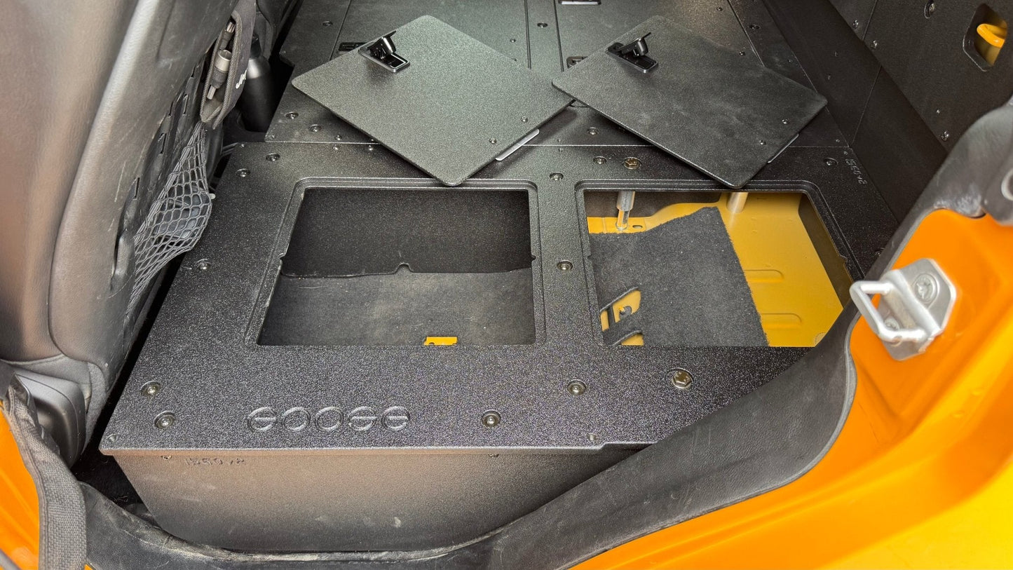 Jeep Gladiator 2019-Present JT 4 Door - Second Row Seat Delete Plate System - High Platform