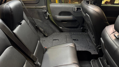 Jeep Wrangler 2018-Present JLU 4 Door - Second Row Seat Delete Plate System - V2