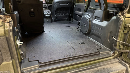 Jeep Wrangler 2018-Present JLU 4 Door - Second Row Seat Delete Plate System - V2