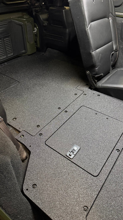 Jeep Wrangler 2018-Present JLU 4 Door - Second Row Seat Delete Plate System - V2