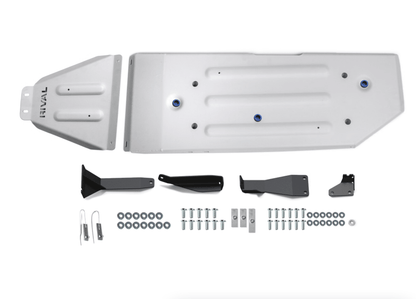 RIVAL Aluminum Gas Tank Skid Plate 2016-2023 Toyota Tacoma 3rd Gen Including TRD Offroad 5-Foot Bed Only