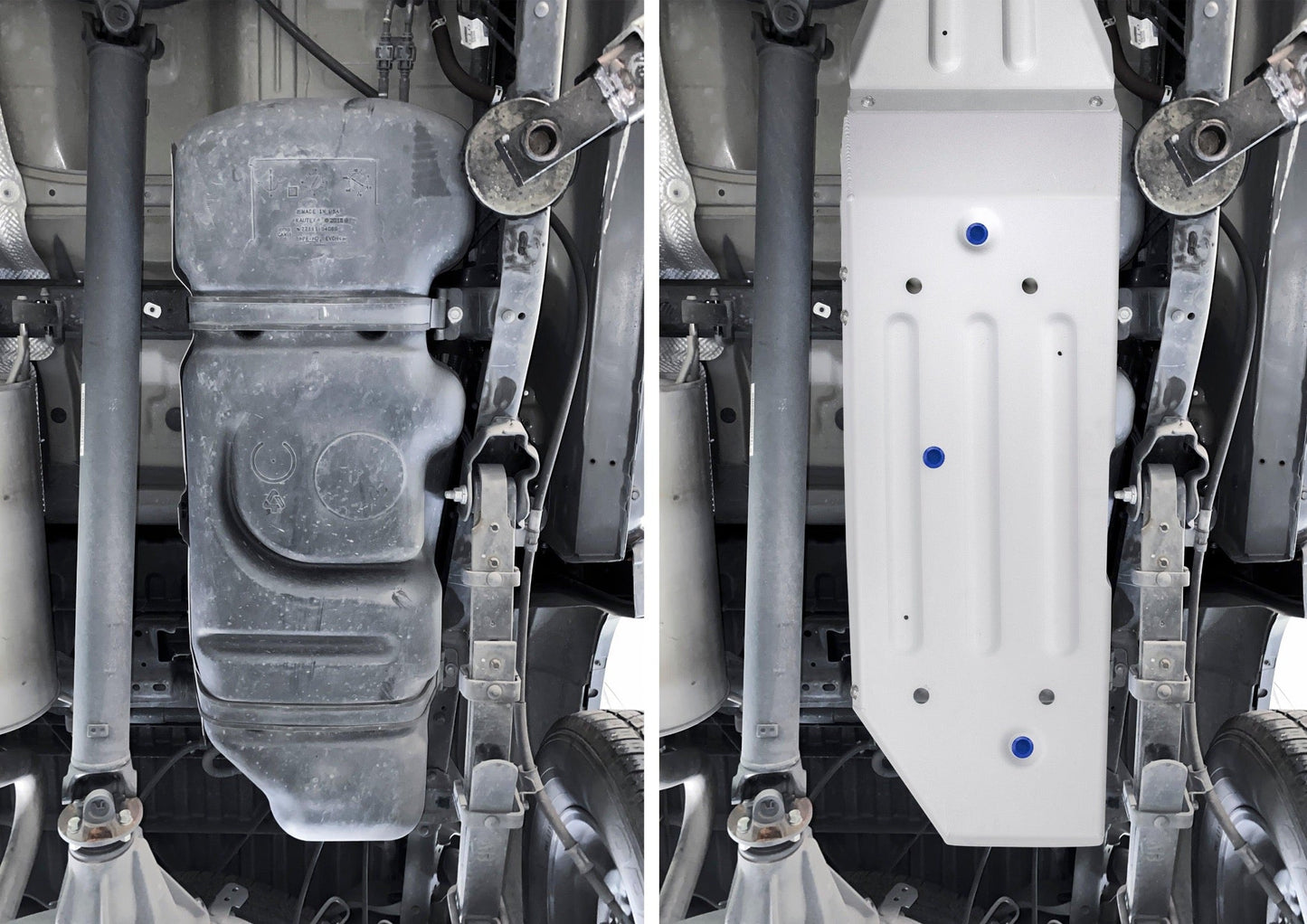 RIVAL Aluminum Gas Tank Skid Plate 2016-2023 Toyota Tacoma 3rd Gen Including TRD Offroad 5-Foot Bed Only