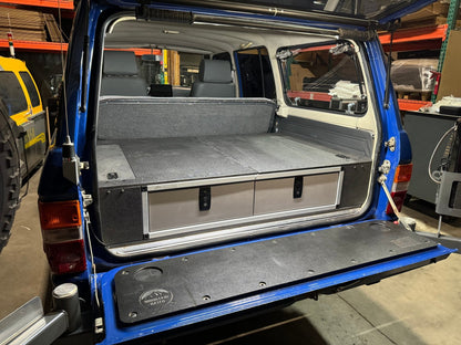 Toyota Land Cruiser 1980-1989 60 Series - Side x Side Drawer Module with Fitted Top Plate - 41 3/8"W x 9-1/2"H  x 40"D